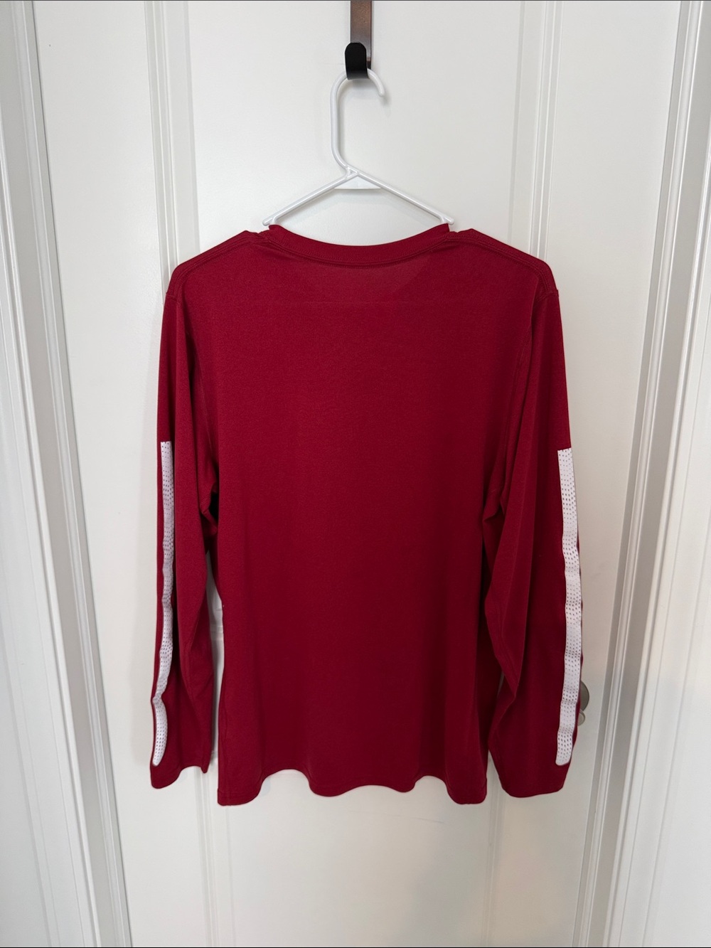 Nike OU Long Sleeve Tee - Red & White - Picture 3 of 3
